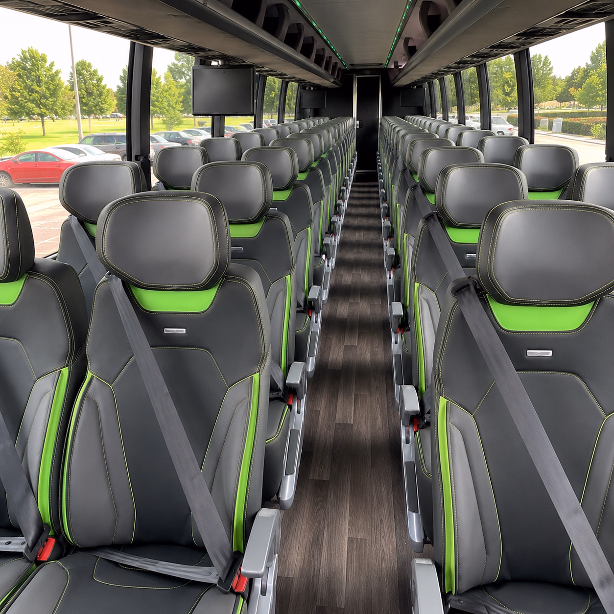 henderson charter bus interior