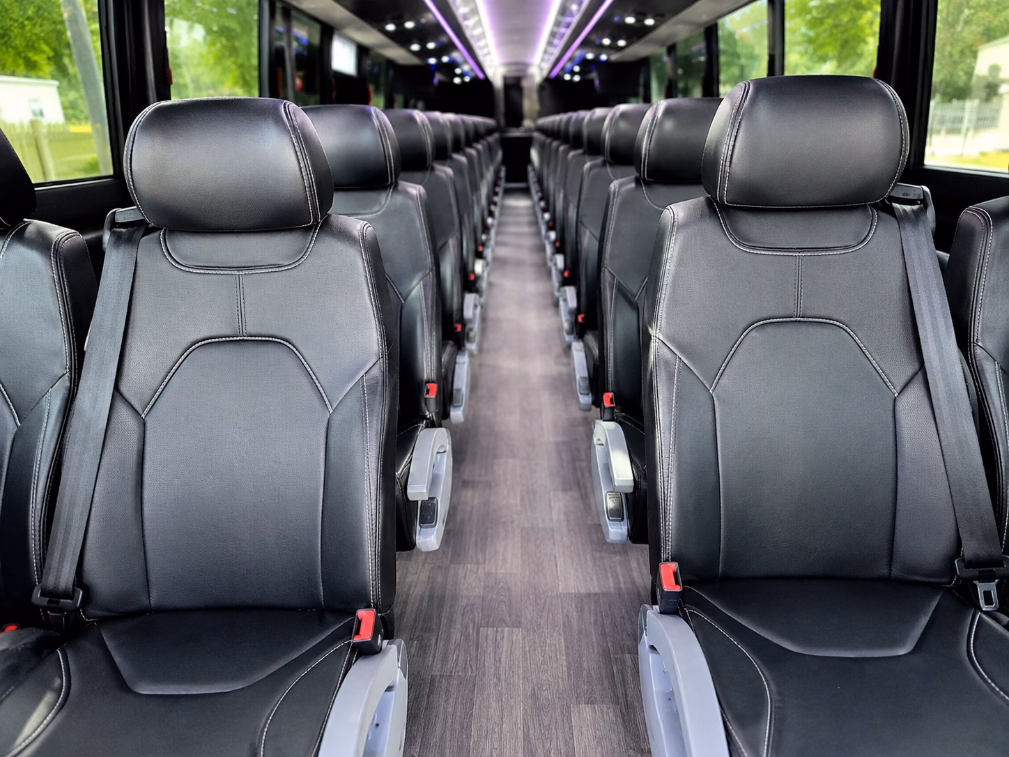henderson charter bus rental interior