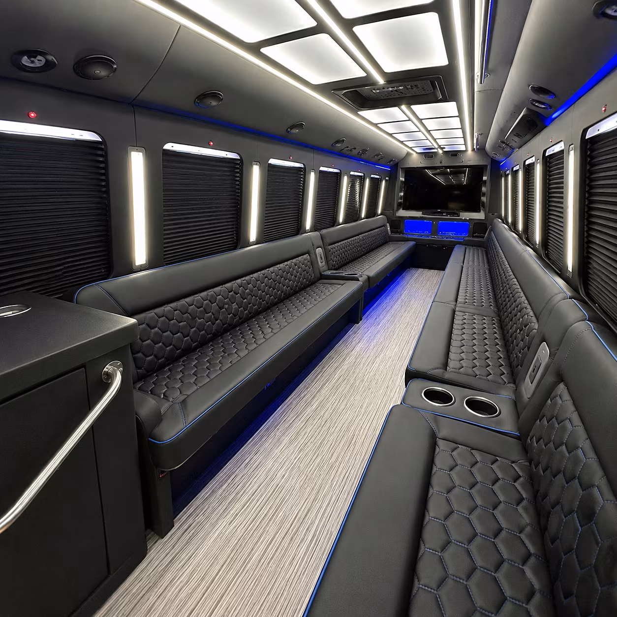 henderson party bus rental interior